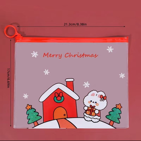 Cute Kawaii Christmas Waterproof File Folders - 2 pieces - Picture 8 of 9